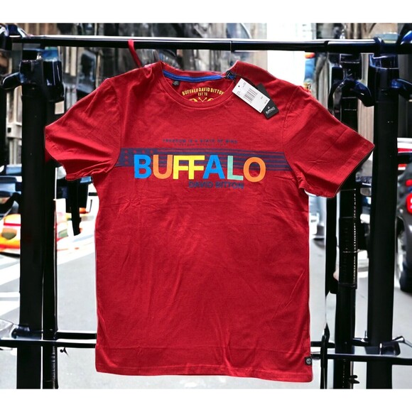 Buffalo by David Bitton Other - Buffalo David Bitton Men's Medium T-shirt Red Multi-Colored Logo